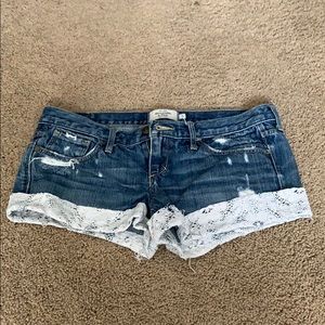 Abercrombie and Fitch New York Blue denim shorts